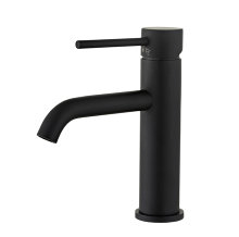 Håndvaskarmatur Slim vinkel sort